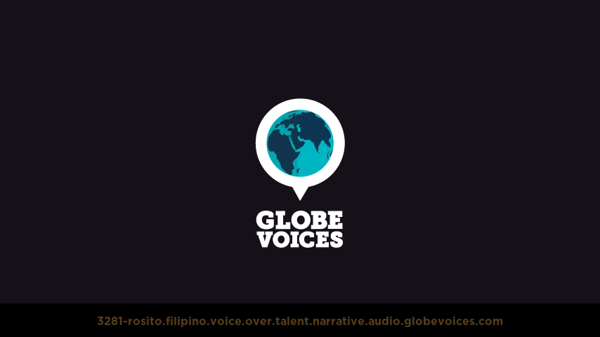 Filipino voice over talent artist actor - 3281-Rosito narrative