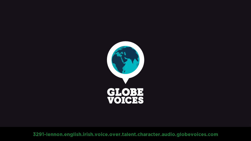 English (Irish) voice over talent artist actor - 3291-Lennon character