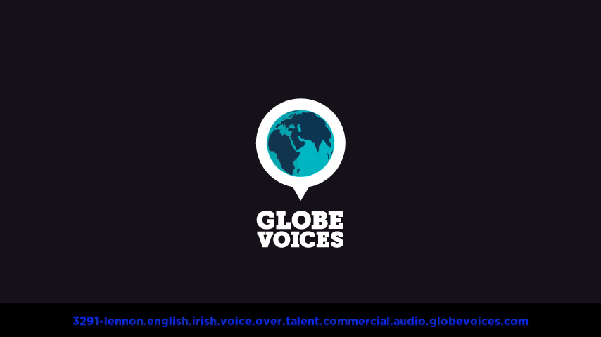 English (Irish) voice over talent artist actor - 3291-Lennon commercial