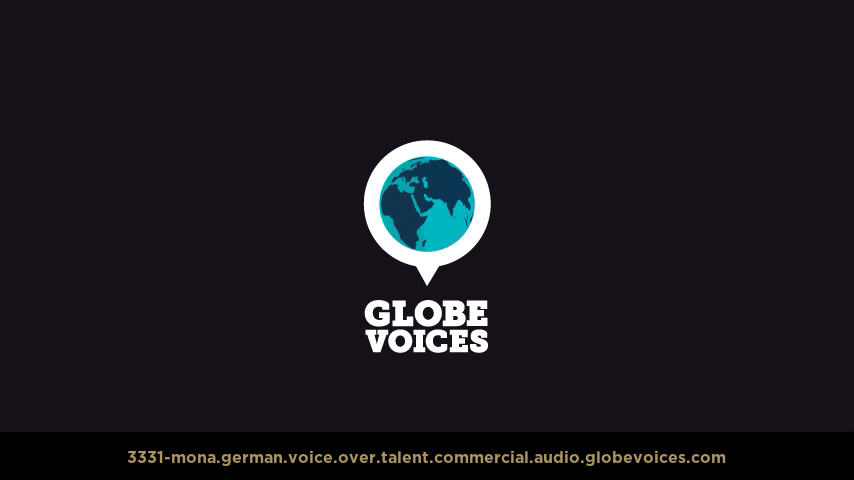 German voice over talent artist actor - 3331-Mona commercial