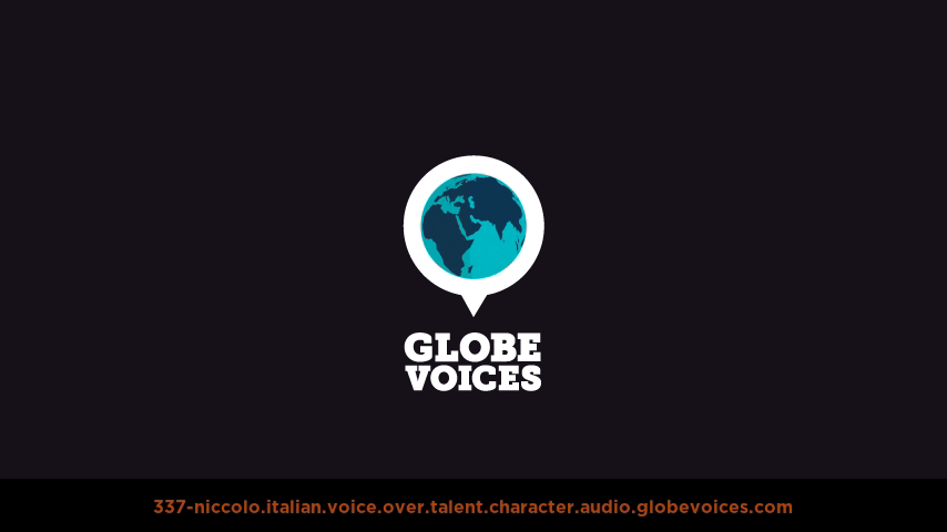 Italian voice over talent artist actor - 337-Niccolo character