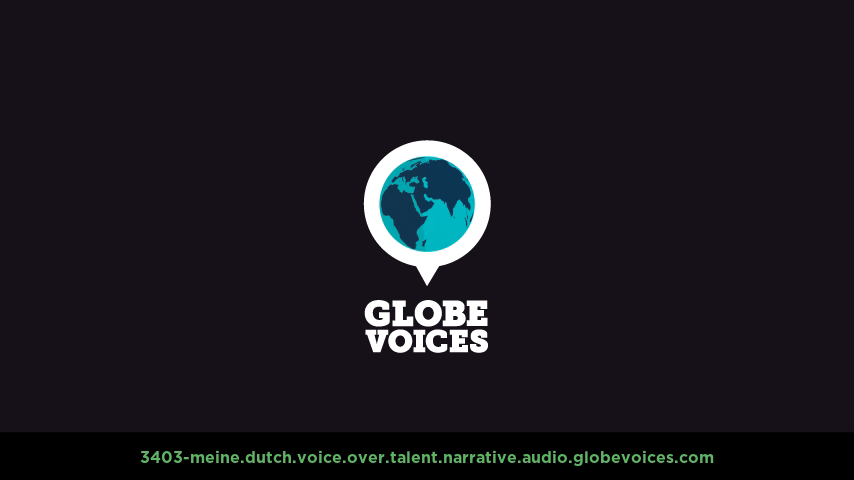 Dutch voice over talent artist actor - 3403-Meine narrative