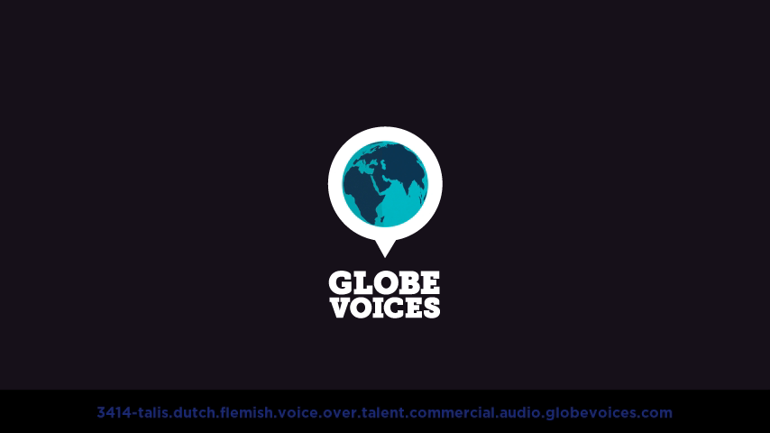 Dutch (Flemish) voice over talent artist actor - 3414-Talis commercial