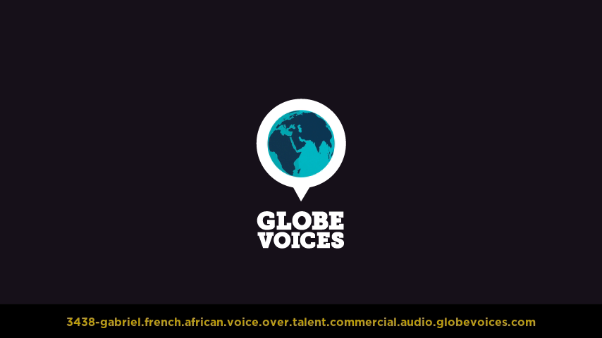 French (African) voice over talent artist actor - 3438-Gabriel commercial
