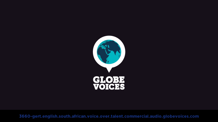 English (South African) voice over talent artist actor - 3660-Gert commercial