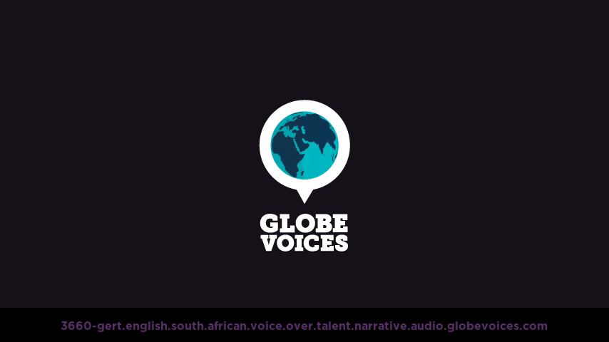 English (South African) voice over talent artist actor - 3660-Gert narrative