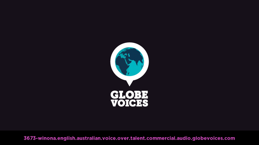 English (Australian) voice over talent artist actor - 3673-Winona commercial