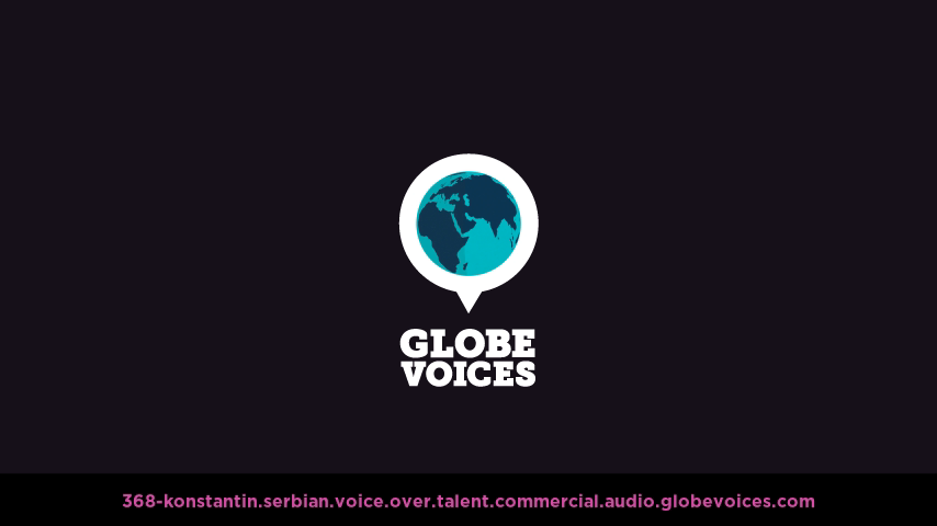 Serbian voice over talent artist actor - 368-Konstantin commercial