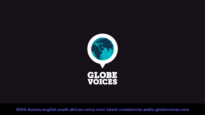 English (South African) voice over talent artist actor - 3694-Busara commercial