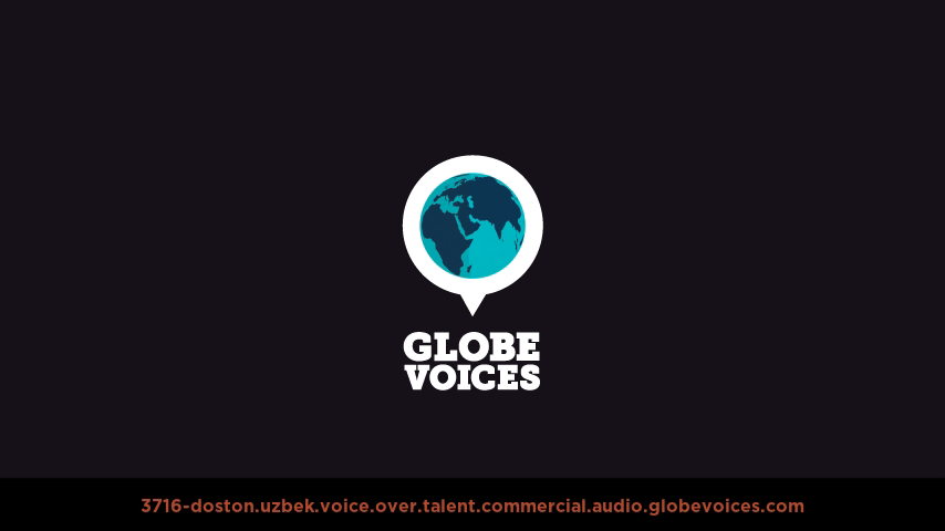 Uzbek voice over talent artist actor - 3716-Doston commercial