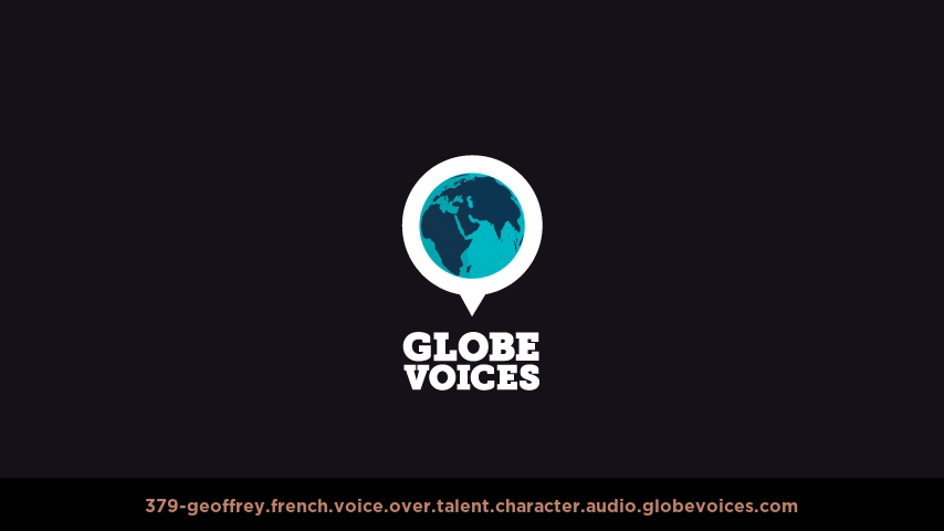 French voice over talent artist actor - 379-Geoffrey character