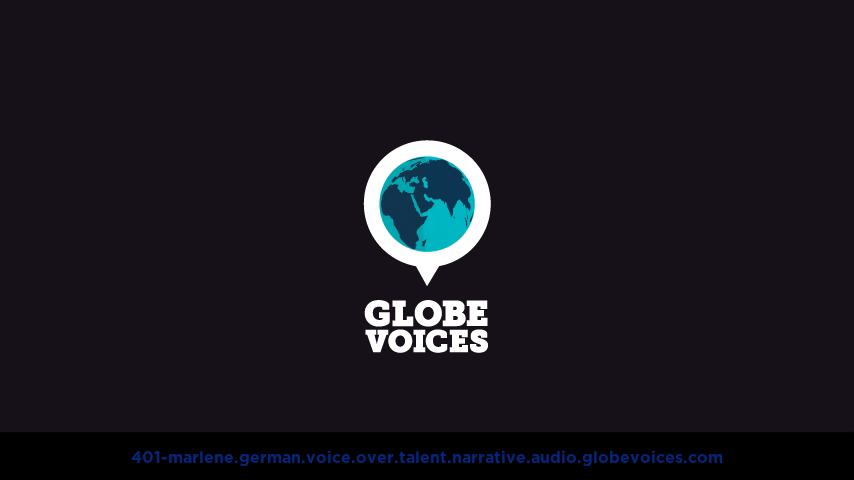 German voice over talent artist actor - 401-Marlene narrative
