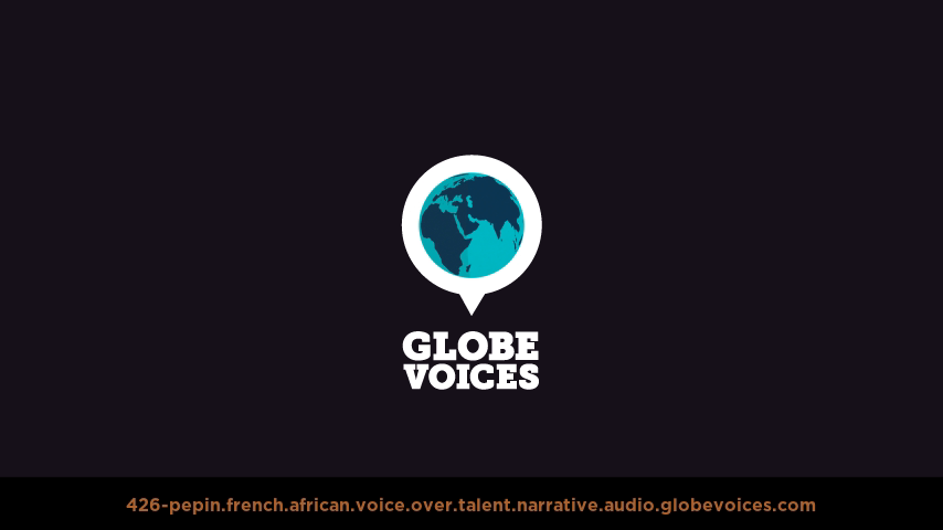 French (African) voice over talent artist actor - 426-Pepin narrative