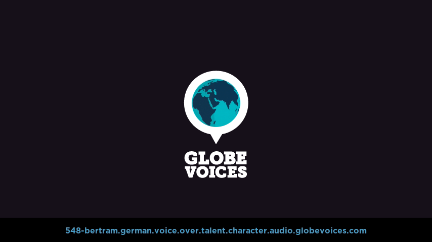 German voice over talent artist actor - 548-Bertram character