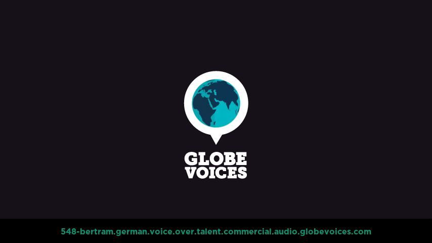 German voice over talent artist actor - 548-Bertram commercial