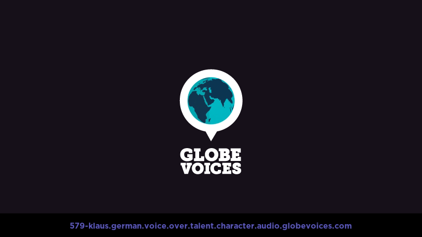 German voice over talent artist actor - 579-Klaus character