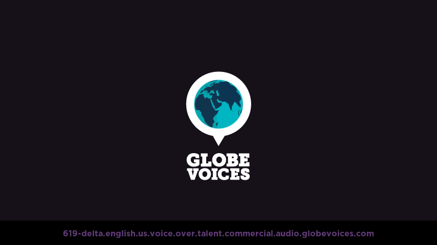 English (American) voice over talent artist actor - 619-Delta commercial