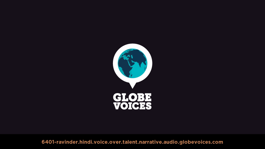 Hindi voice over talent artist actor - 6401-Ravinder narrative