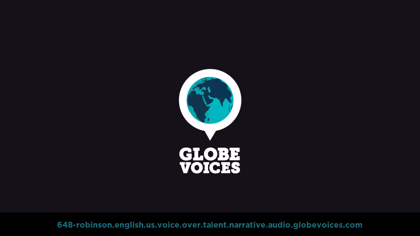English (American) voice over talent artist actor - 648-Robinson narrative