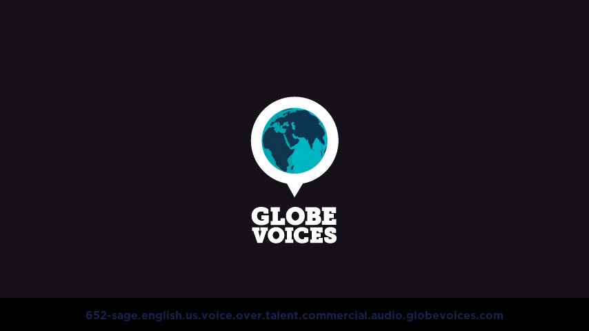 English (American) voice over talent artist actor - 652-Sage commercial