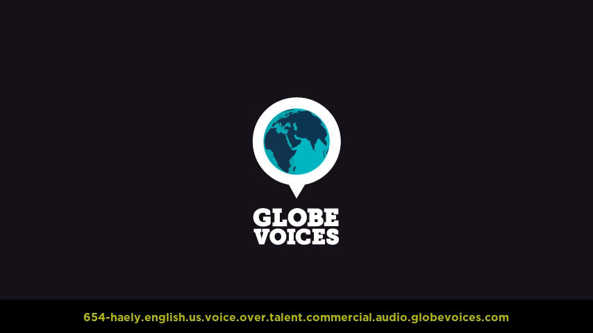 English (American) voice over talent artist actor - 654-Haely commercial