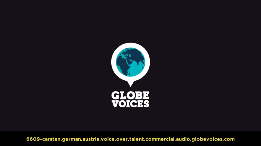 German (Austrian) voice over talent artist actor - 6609-Carsten commercial