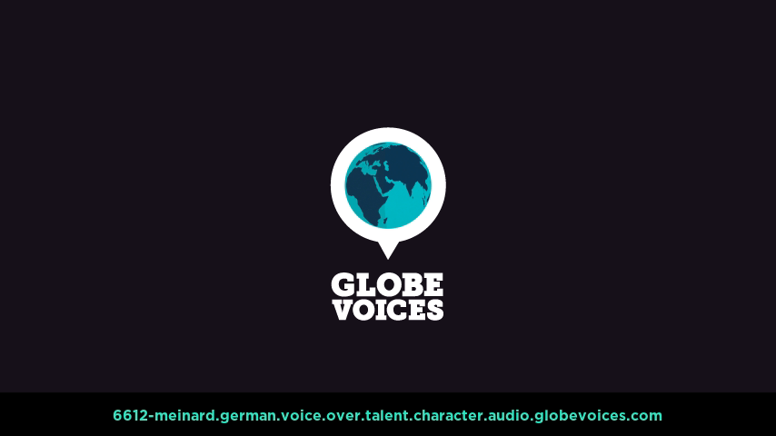 German voice over talent artist actor - 6612-Meinard character