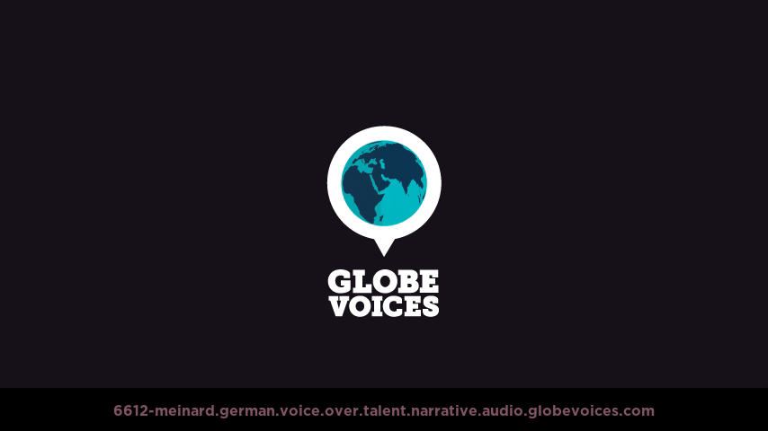 German voice over talent artist actor - 6612-Meinard narrative