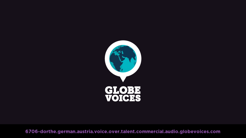 German (Austrian) voice over talent artist actor - 6706-Dorthe commercial