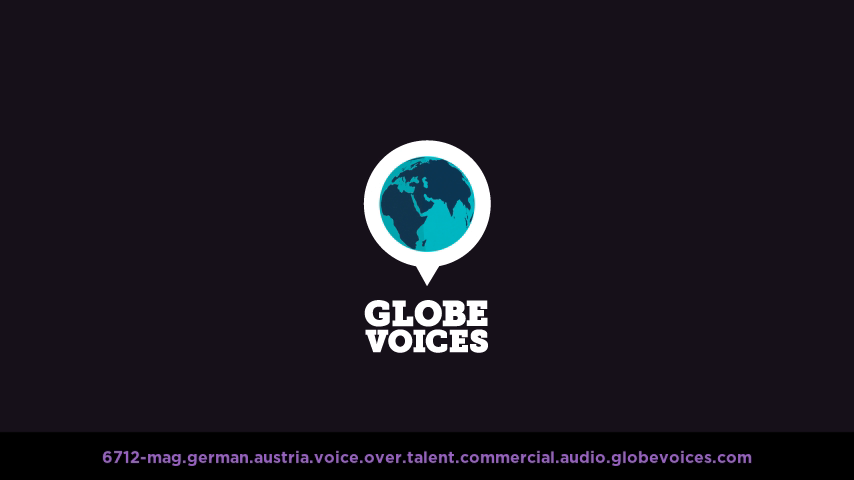 German (Austrian) voice over talent artist actor - 6712-Mag commercial