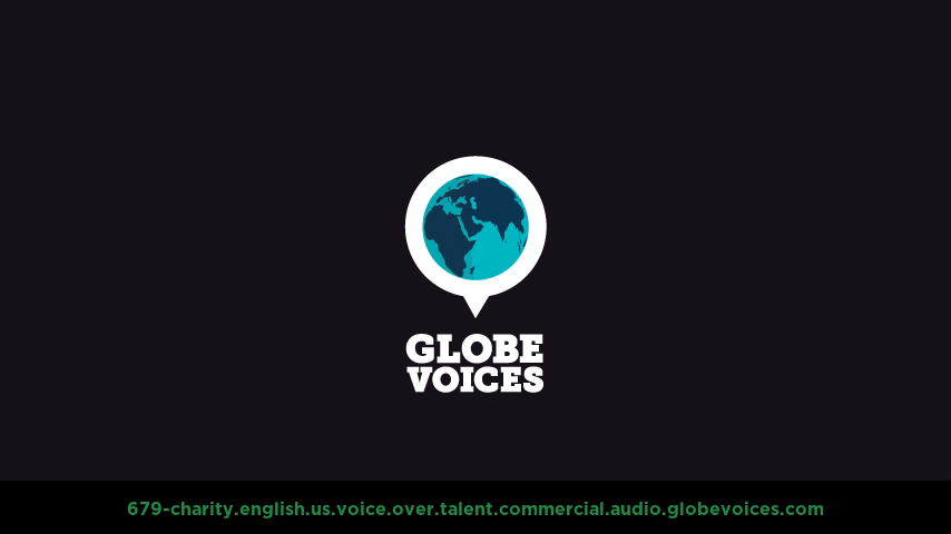 English (American) voice over talent artist actor - 679-Charity commercial