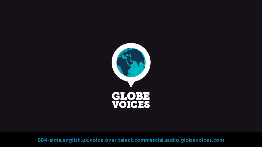 British voice over talent artist actor - 884-Alma commercial